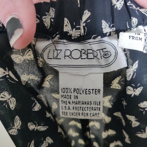 ⭐Liz Roberts | Women's Vintage Butterfly  Skirt - Picture 5 of 6